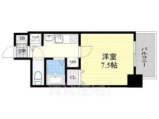 プレサンス泉アーバンゲート【7階】の間取り