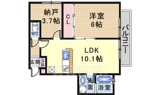 エストセルバ瑞穂【1階】の間取り