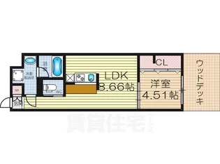 ガレリア加島【3階】の間取り
