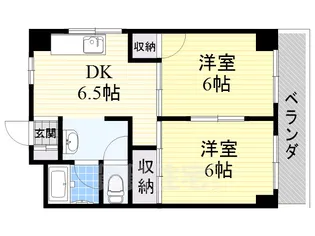 クオーレ神崎川【2階】の間取り