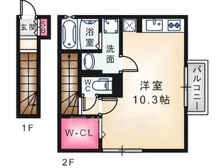すみれハウス【2階】の間取り