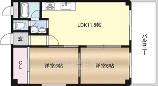 ベルデハイム【4階】の間取り