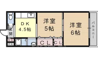 マンション中川【4階】の間取り