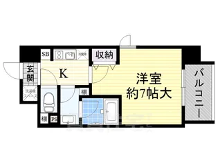 新大阪南グランドマンション【5階】の間取り