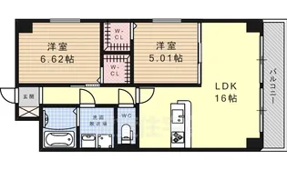 S-FORT鶴舞reale【8階】の間取り
