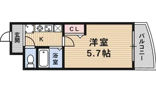 エクシード西院2【3階】の間取り