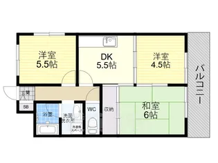 ロイヤルハイツ南栄【3階】の間取り