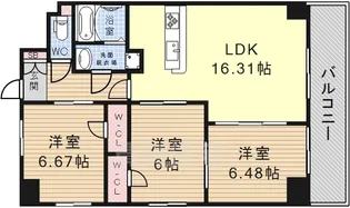 愛知県名古屋市昭和区鶴舞2丁目【マンション】の間取り