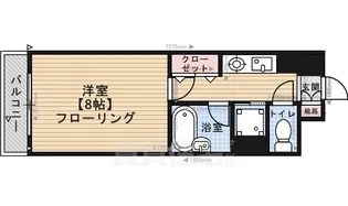 アンピールメゾン九大前【12階】の間取り