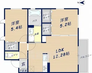 プランドールピア【2階】の間取り