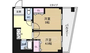 木川東エクセルハイツ【2階】の間取り