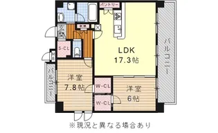 清風1【2階】の間取り