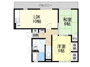 燦コーポ B【1階】の間取り
