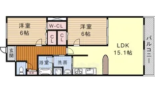 カーサ・ラ・ピラ【3階】の間取り