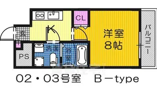 大阪府堺市堺区宿院町東4丁【マンション】の間取り