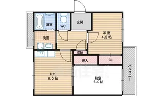コーポウィステリア【2階】の間取り