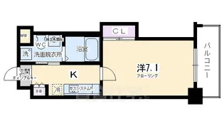 HF四条河原町レジデンス(エイチエフ)【4階】の間取り