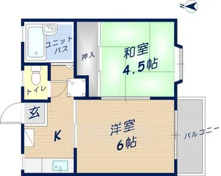 アーバンハイツ【2階】の間取り