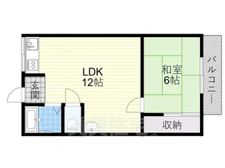 パル恵我之荘【4階】の間取り
