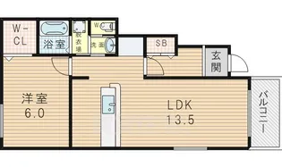 サニーレジデンス西三国F【1階】の間取り