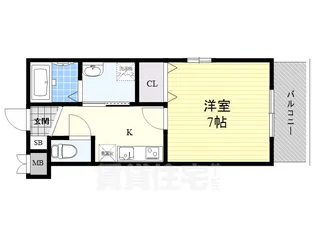 大阪府吹田市南正雀1丁目【アパート】の間取り