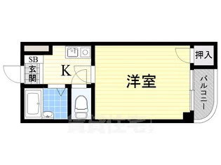 ル・シエル淡路【2階】の間取り