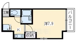 「CITY SPIRE烏丸御池」【6階】の間取り