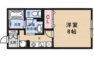 大阪府堺市北区黒土町【アパート】の間取り
