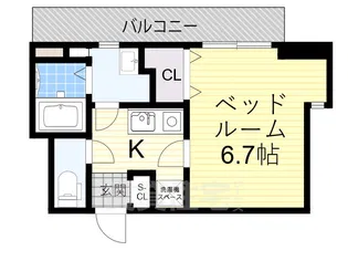 U residence新大阪【7階】の間取り