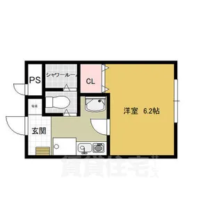 1Rの間取り画像