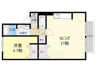 アパートメントff【1階】の間取り