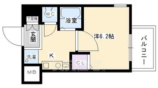 ベラジオ二条城前【10階】の間取り