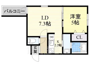 フジパレス塚本3番館【2階】の間取り