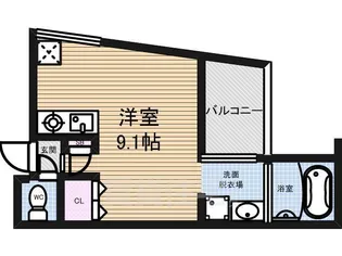 Tステージ新栄【3階】の間取り