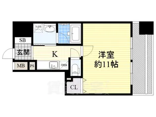 レジディア久屋大通【5階】の間取り