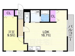大阪府大阪市西淀川区出来島2丁目【マンション】の間取り