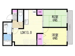 タワー御池【4階】の間取り