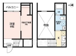 ビッグアンブレラ【1階】の間取り