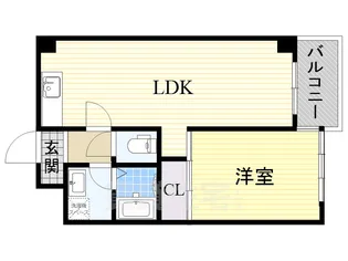 レクシア上新庄【3階】の間取り