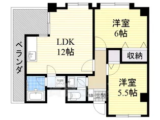 メゾン豊新【6階】の間取り