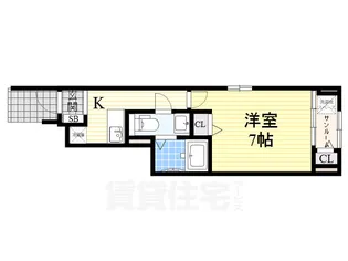 大阪府堺市西区鶴田町【アパート】の間取り