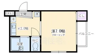 ヴィヨーム京都御所東【2階】の間取り