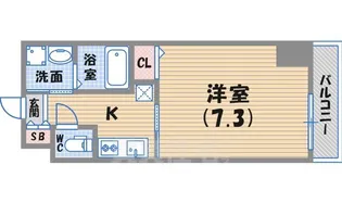 西宮北口プライマリーワン【7階】の間取り