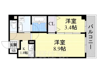アクアライブラ【2階】の間取り