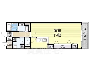 プリンスコート新高【6階】の間取り