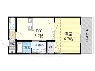 エス.フィールド野江【3階】の間取り