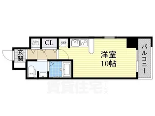 サムティ大阪WESTグランジール【8階】の間取り