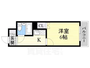 リッチハイツ城北【2階】の間取り