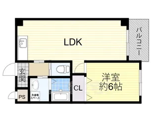 レクシア上新庄【1階】の間取り