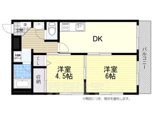 2DKの間取り画像